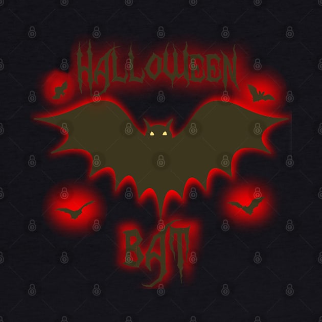 Halloween Bat 2 Scary Illustration by madrigenum